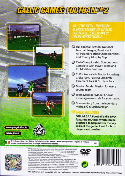 Gaelic Games - Football - Dos