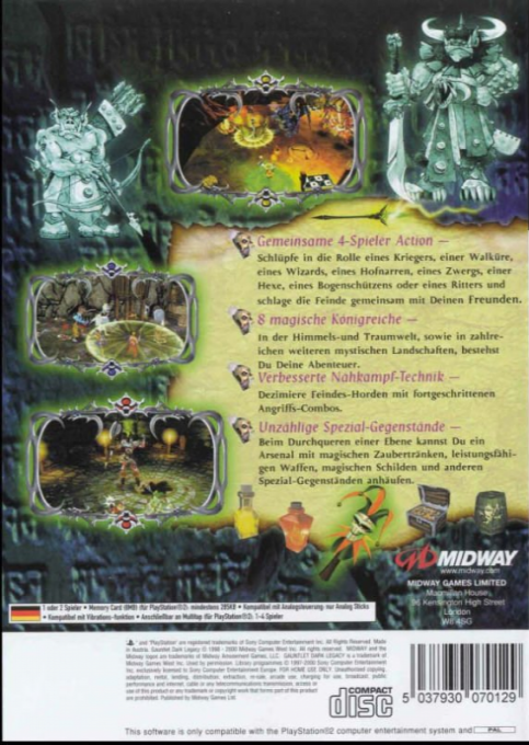 Gauntlet : Dark Legacy - Dos