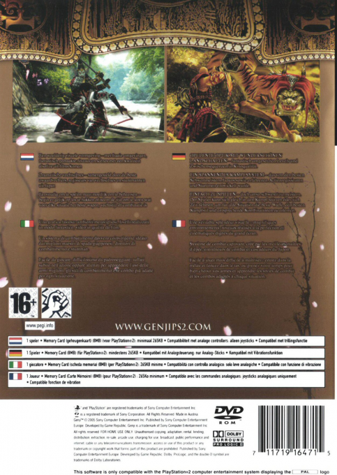 Genji : Dawn of the Samurai - Dos