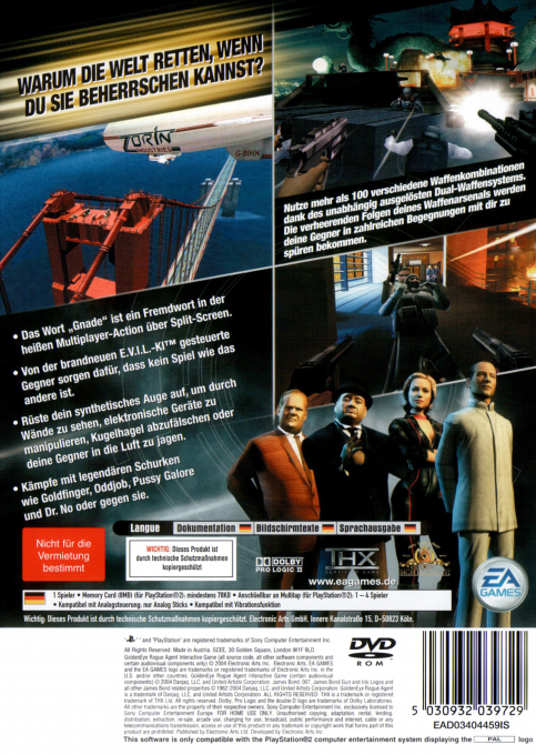 GoldenEye : Au Service du Mal dos