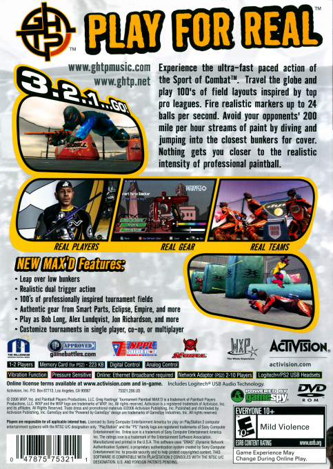 Greg Hastings' Tournament Paintball Max'd dos