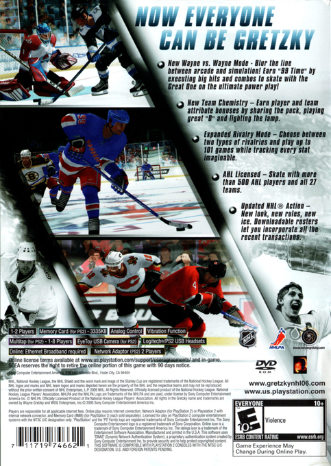 Gretzky NHL 06 dos