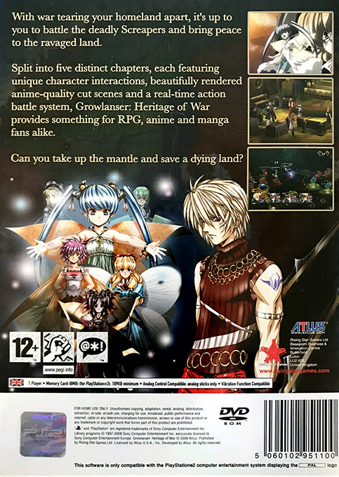 Growlanser : Heritage of War dos