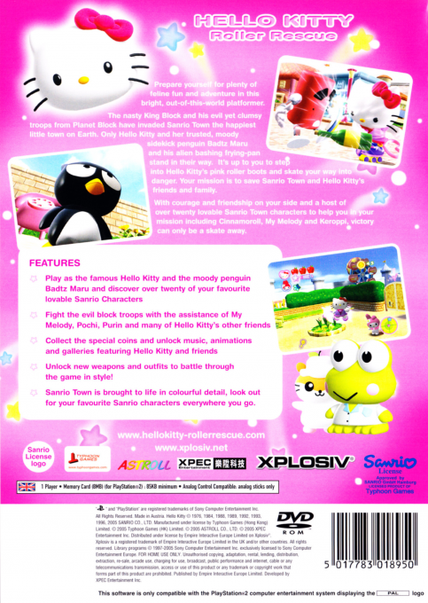 Hello Kitty - Roller Rescue - Dos
