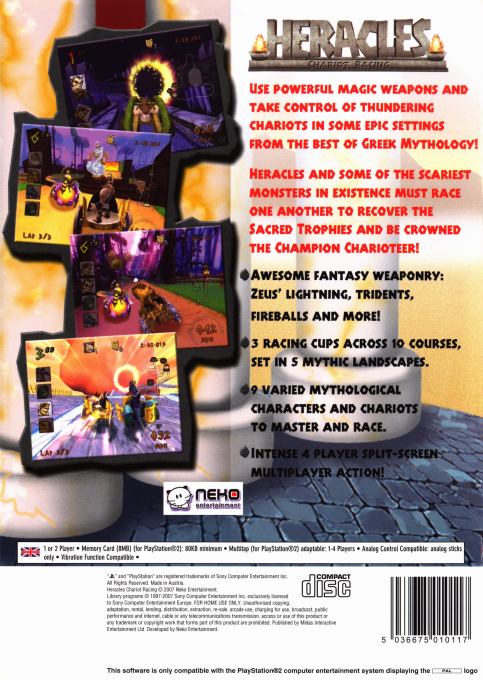 Heracles - Chariot Racing - Dos