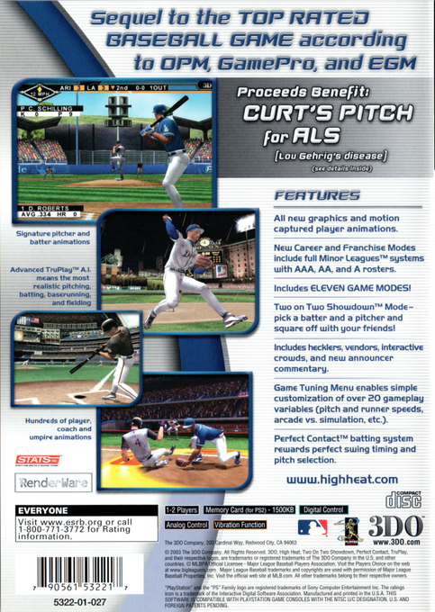 High Heat Major League Baseball 2002 - Dos