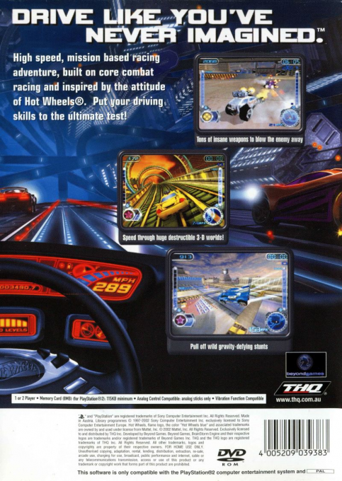 Hot Wheels : Velocity X - Dos