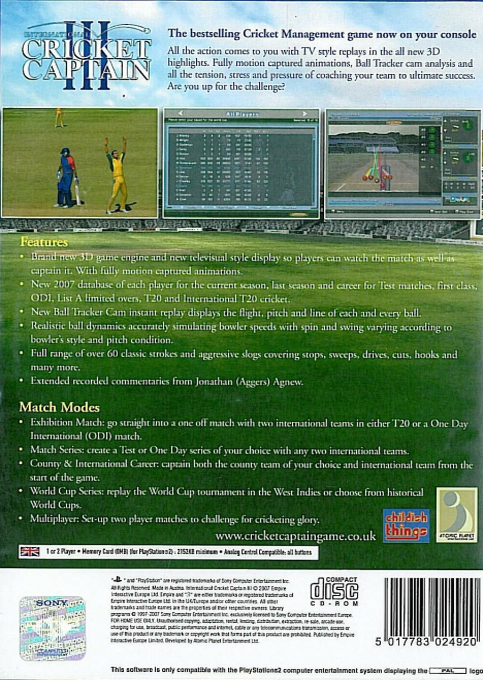 International Cricket Captain 3 - Dos