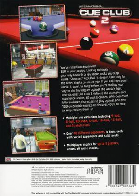 International Cue Club 2 - Dos
