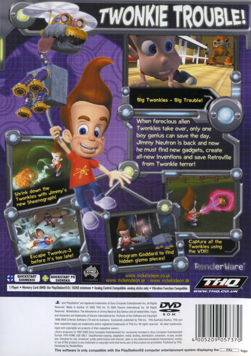 Jimmy Neutron Boy Genius : Attack of the Twonkies - Dos