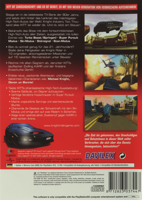 K2000 : The Game - Dos