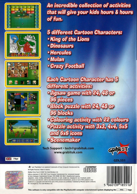 Kiddies Party Pack - Dos