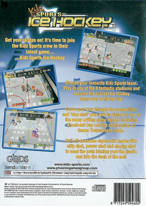 Kidz Sports - Ice Hockey - Dos