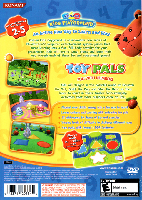 Konami Kids Playground : Toy Pals Fun with Numbers - Dos