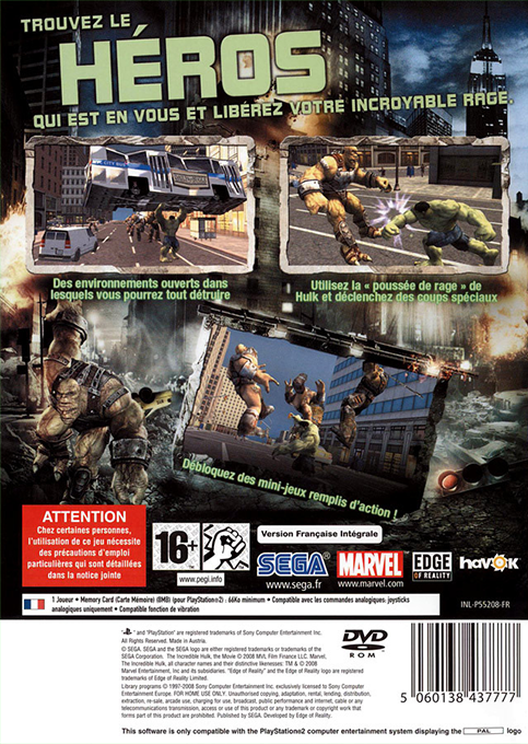 L'Incroyable Hulk - Dos