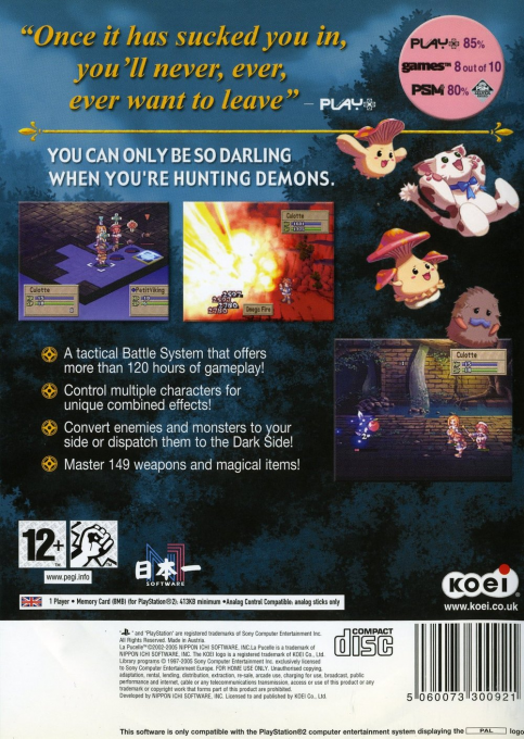 La Pucelle : Tactics - Dos