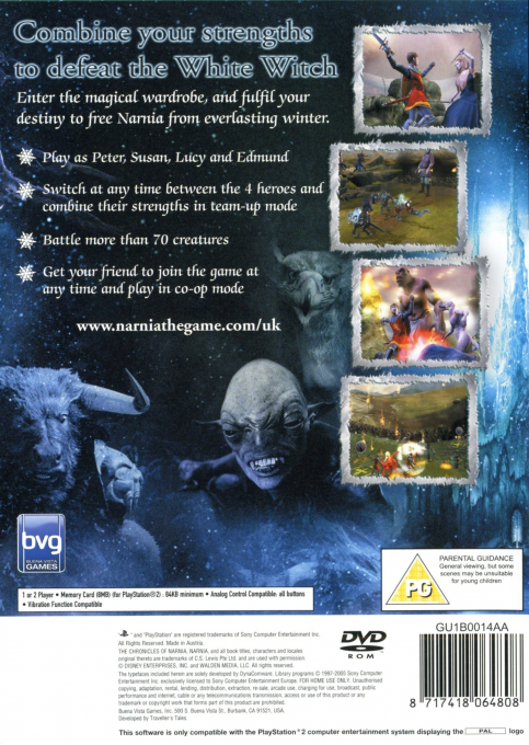 Le Monde de Narnia - Chapitre 1 : le Lion, la Sorcière Blanche et l'Armoire Magique dos