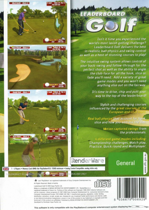 Leaderboard Golf - Dos