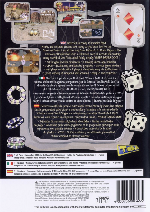 Les Pierrafeu à Rock Vegas - Dos