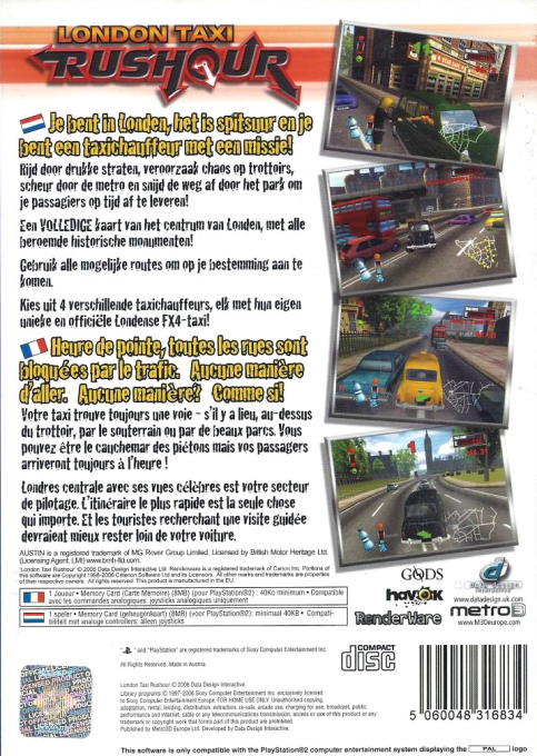 London Taxi - Rushour - Dos