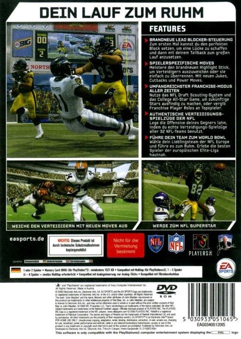 Madden NFL 07 dos