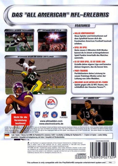 Madden NFL 2002 dos