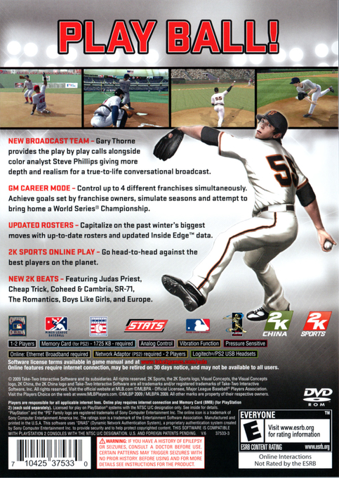 Major League Baseball 2K10 - Dos