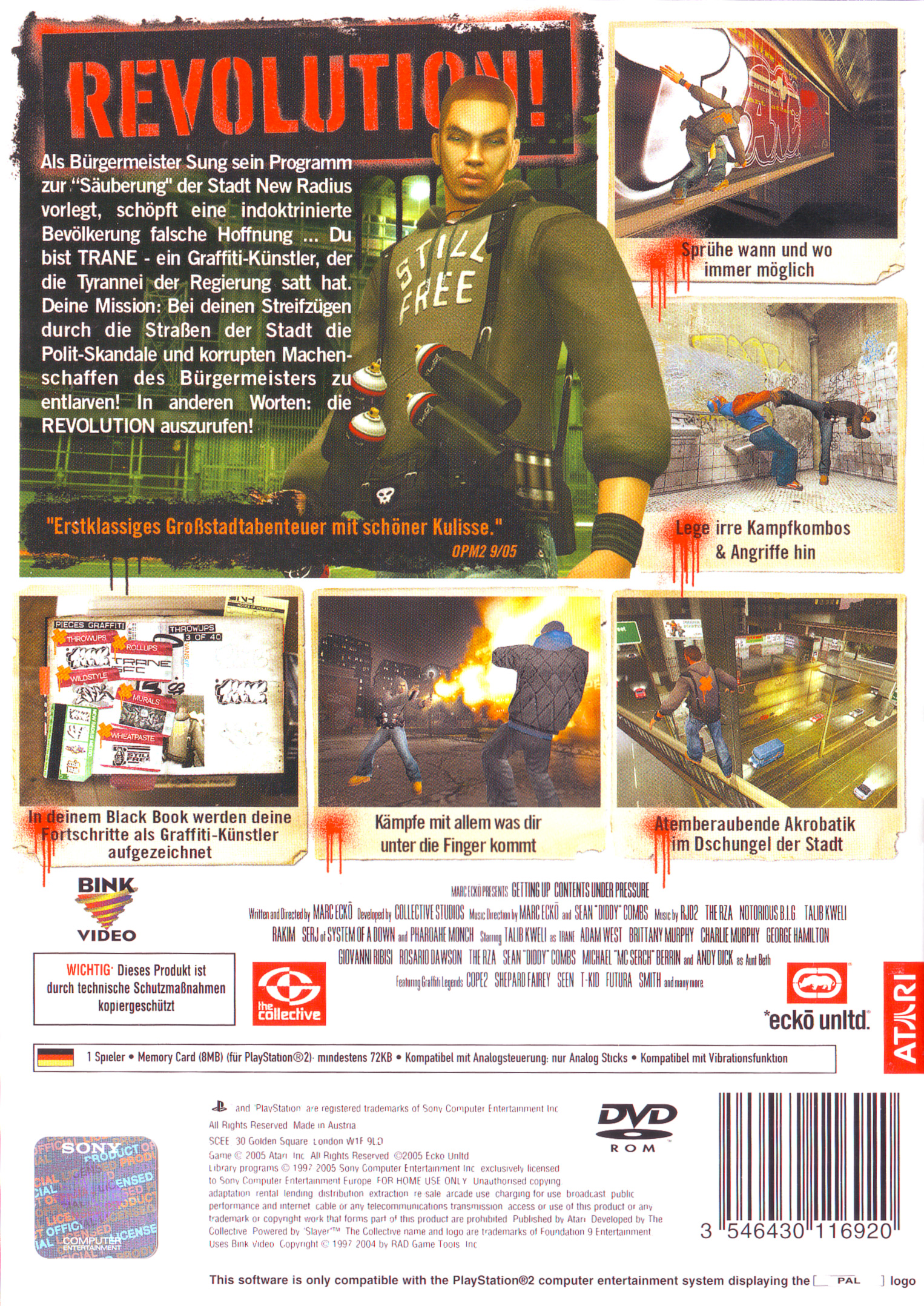 Marc Ecko's Getting Up : Contents Under Pressure - Dos