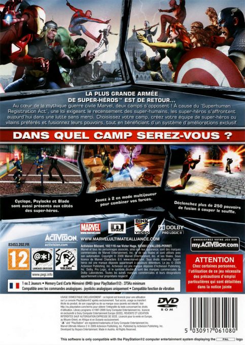 Marvel : Ultimate Alliance 2 dos