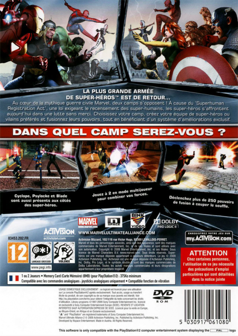 Marvel : Ultimate Alliance - Dos