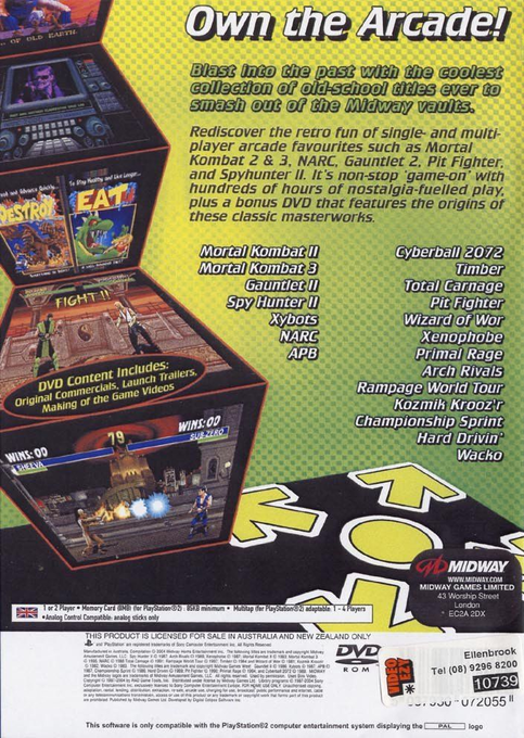 Midway Arcade Treasures 2 dos