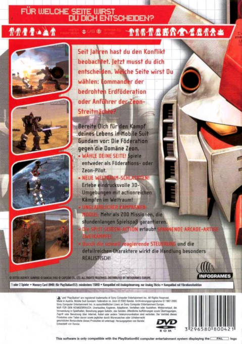 Mobile Suit Gundam : Federation vs. Zeon - Dos