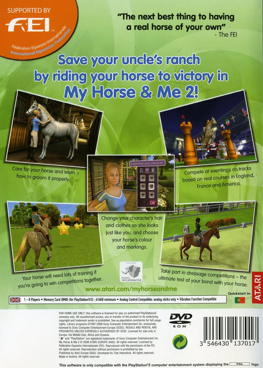 Mon Cheval Et Moi 2 - Dos