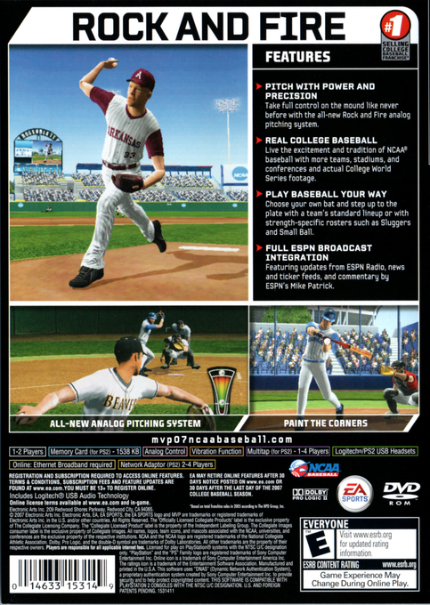 MVP 06 NCAA Baseball - Dos