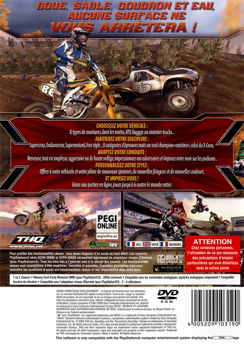 MX vs. ATV Extreme Limite - Dos