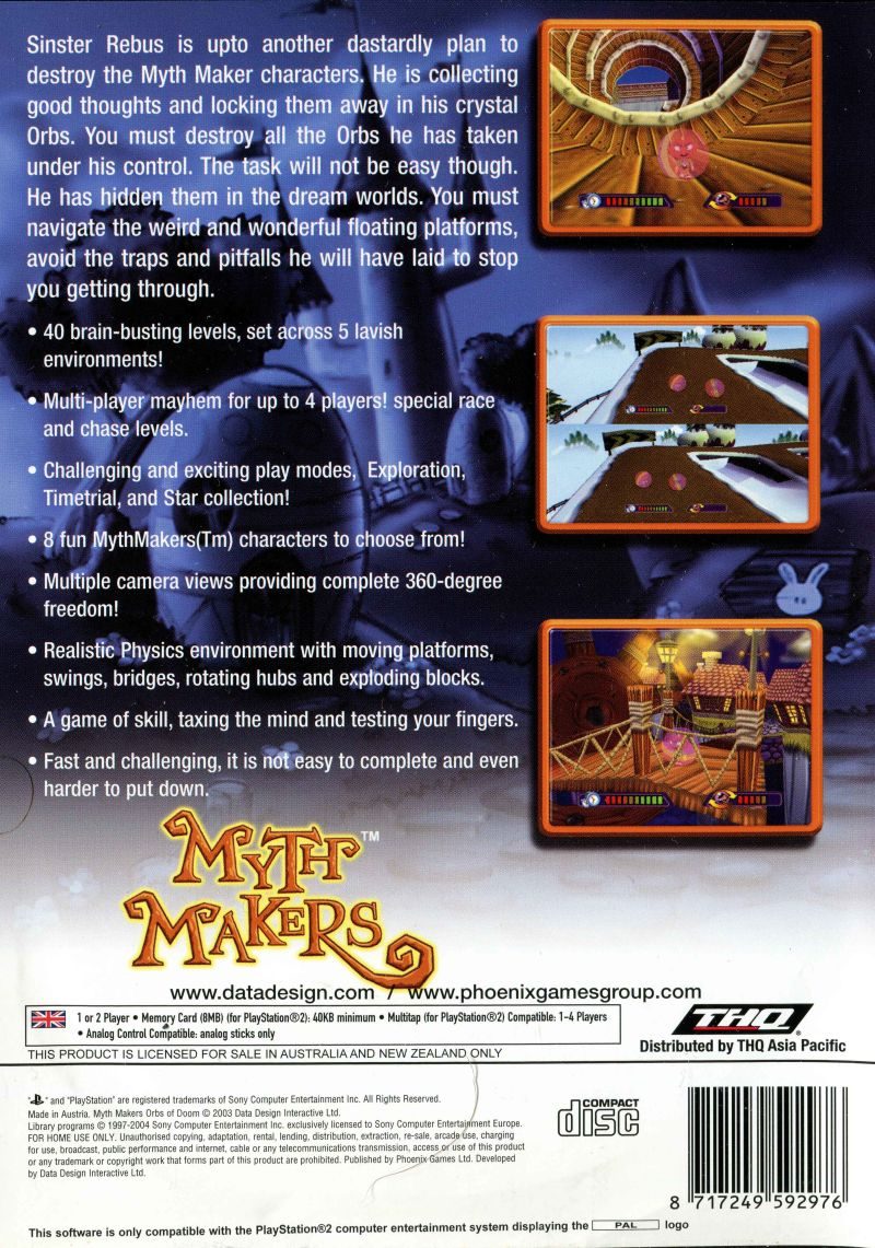 Myth Makers - Orbs Of Doom dos