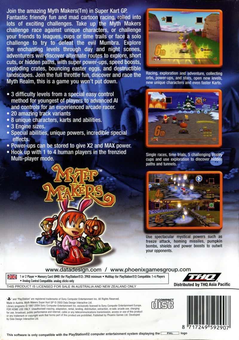 Myth Makers - Super Kart Gp dos