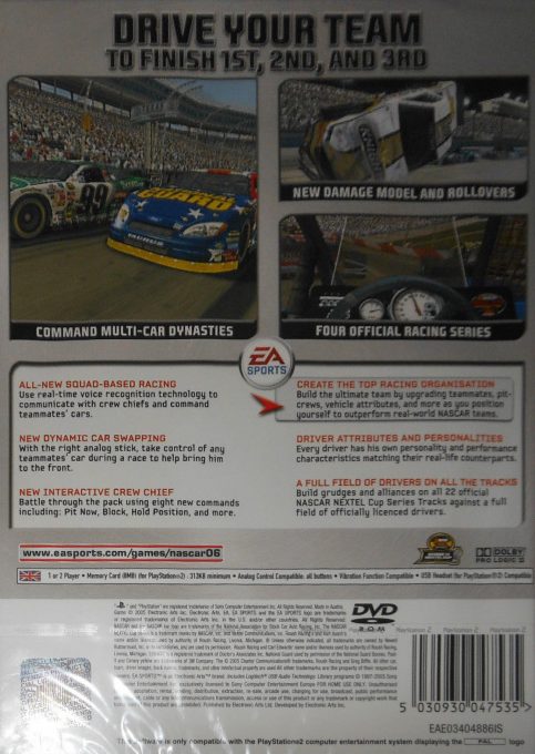 NASCAR 06 : Total Team Control dos