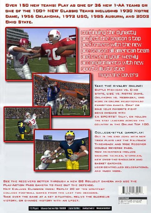 NCAA Football 2004 dos