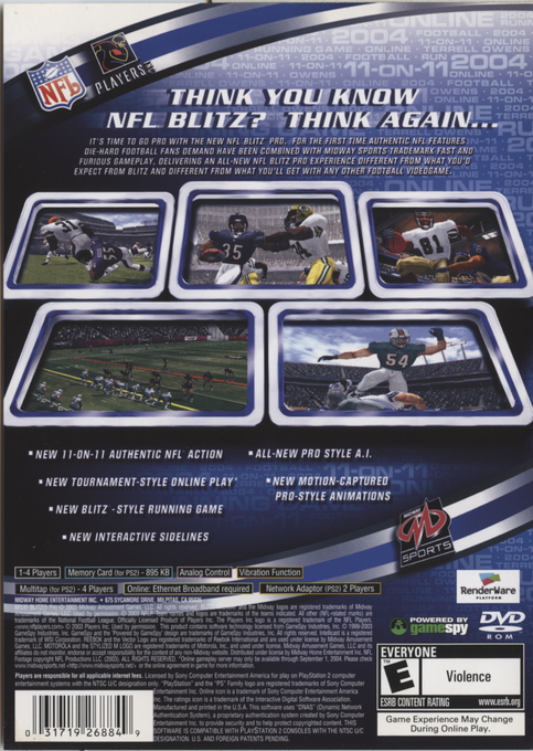 NFL Blitz Pro - Dos