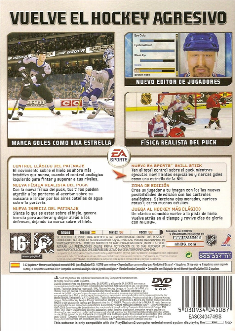 NHL 06 - Dos