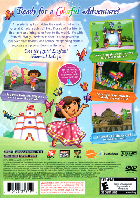 Nickelodeon Dora the Explorer : Dora Saves the Crystal Kingdom - Dos