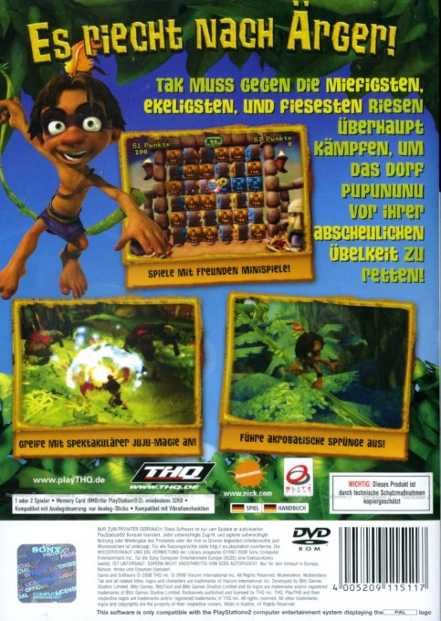 Nickelodeon Tak and the Guardians of Gross - Dos