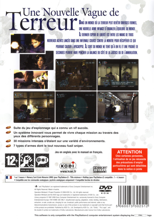 Operation WinBack 2 : Project Poseidon - Dos