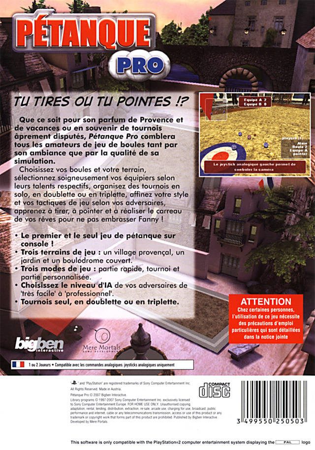 Jaquette arrière