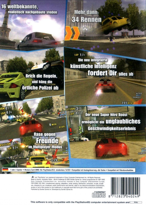 Paris-Marseille Racing : Edition Tour du Monde - Dos