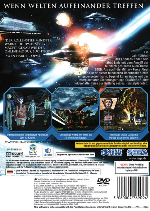 Phantasy Star Universe - Dos