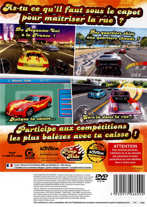 Pimp My Ride : Street Racing - Dos