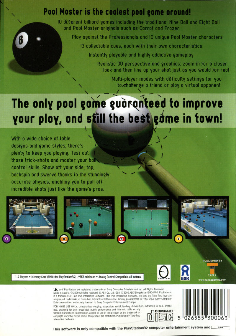 Q-Ball : Billiards Master - Dos
