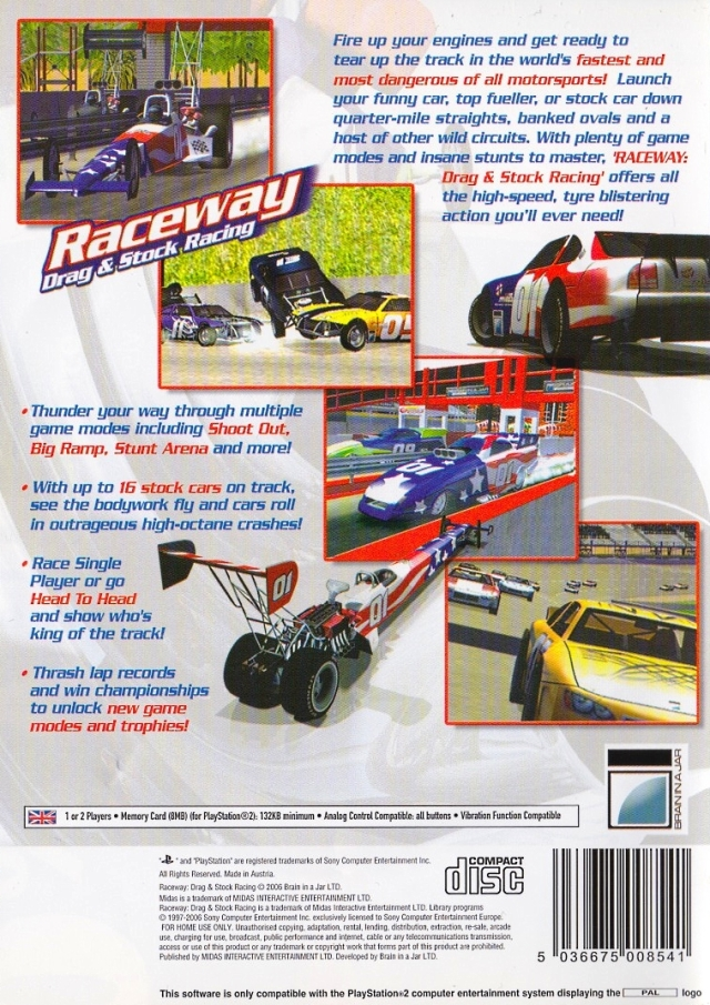 Raceway - Drag And Stock Racing - Dos